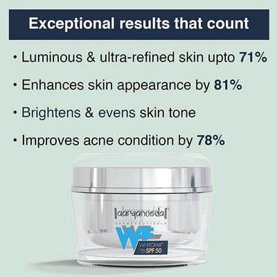 Aryanveda Whitofair SPF 50 Face Cream 50 gm - Day Cream