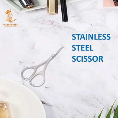 Majestique Nasal Beauty Scissor, Rounded- Tip Mini Scissor for Eyebrow, Ear Hair, Face Hair, Nails 1's - Callus Shavers & Stones