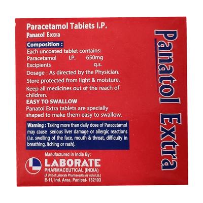 PANATOL EXTRA Tablet 20's - Fever-Ana