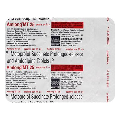 AMLONG MT 25 Tablet 15's - Hypertension-Bet