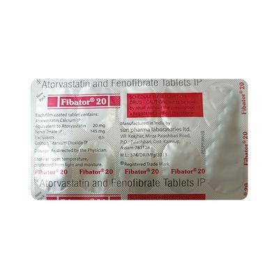 Fibator 20mg Tablet 10'S - High Cholesterol-Dys