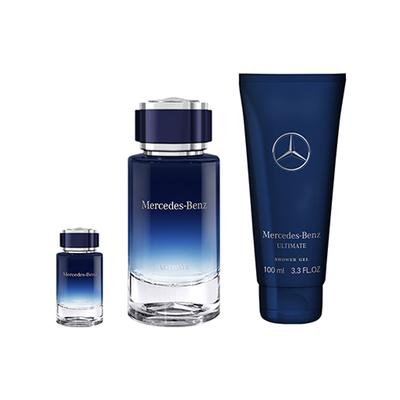 Mercedes-Benz Ultimate Gift Set (Eau De Parfum 120ml + 7ml + Shower Gel 100ml) 1's - Men Perfumes (Edt/Edp)
