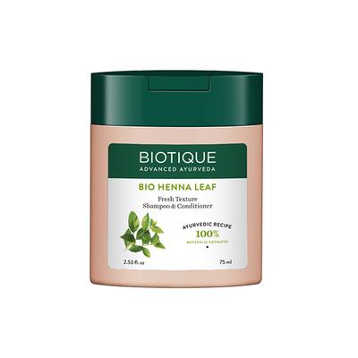 Biotique Henna Leaf Hair Cleansing Shampoo and Conditioner 75ml - Conditioners