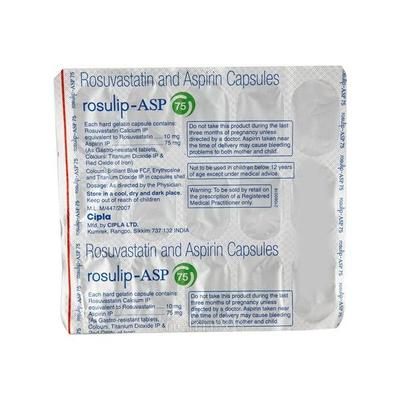Rosulip Asp 75 Capsule 15'S - High Cholesterol-Dys