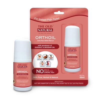 The Old Natural Orthoil Joint Pain Relief Roll On 50 ml - Pain Relief (Ayush)