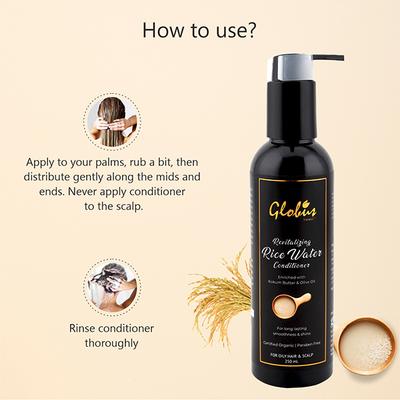 Globus Naturals Revitalizing Rice Water Conditioner 250 ml - Conditioners