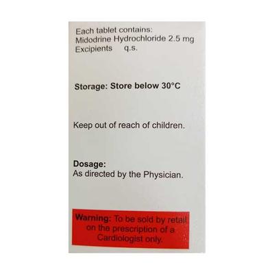 ALADRINE 2.5 Tablet 60's - Hypotension-Vas