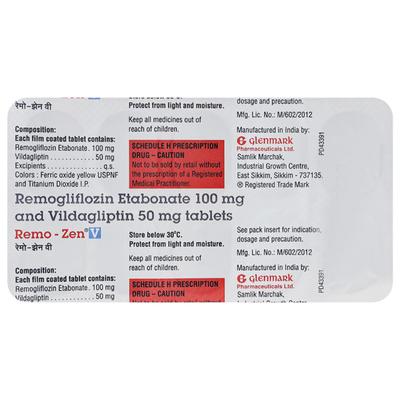 REMOZEN V Tablet 10's - Diabetes-Ant