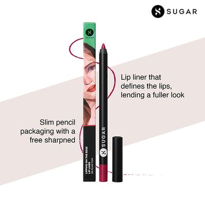SUGAR Cosmetics Lipping On The Edge Lip Liner - 08 Plum Yum 1.2 gm - Lipsticks