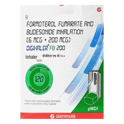 DIGIHALER FB 200 WITH DOSE INDICATOR 120md Inhaler 7.2g - Asthma/COPD-Ast