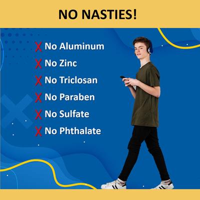 Cocomo Zing Deodorant For Boys With Aloe Vera and Dragon Fruit Natural and Safe Deodorant for Tweens and Teens 150 ml - Deodorants/Roll-Ons