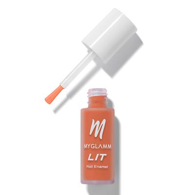 Myglamm Lit Matte Nail Enamel - Turnt 7 ML - Nail Polish
