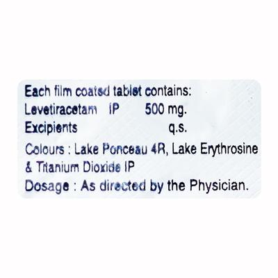 Levemex 500mg Tablet 10'S - Epilepsy/Convulsion-Ant