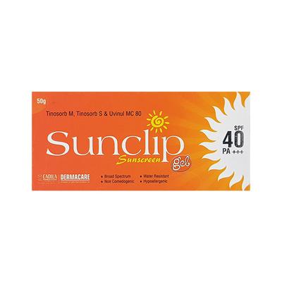 SUNCLIP SUNSCREEN SPF 40 Gel 50gm - Sunscreen Preparations-Emo
