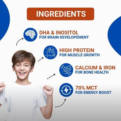 PediaGold Zero Added Sucrose Complete Nutrition Powder for Children - Mango Flavour 400 g - Protein Drink