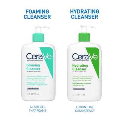 CeraVe Foaming Cleanser For Normal To Oily Skin 473 ml - Face Wash & Cleansers