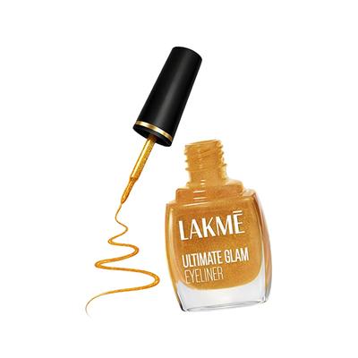 Lakme Ultimate Glam Eye Liner, Semi Matte, Golden, 9ml - Eyeliners