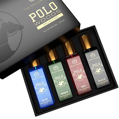 The Man Company Perfume Gift Set For Men - 4 x 20ml Polo Woods Collection Long-Lasting Eau De Parfum 1's - Men Perfumes (Edt/Edp)
