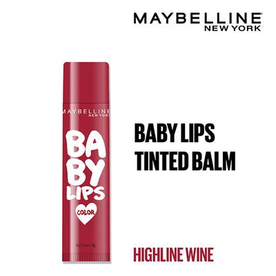 Maybelline New York Baby Lips Color SPF11, Highline Wine 4 gm - Lip Balms