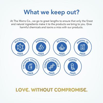 The Mom's Co. Natural Hair Oil with Argan, Marula and Organic Amla Oils 200ml - Creams, Lotions & Oils