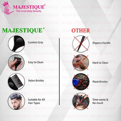 Majestique Professional Wide Hair Dye Brush, Coloring Applicator for Men and Women - Color May Vary 1's - Multi-Stylers