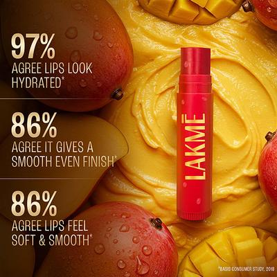 Lakme Lip Love Mango Lip Care 22Hrs Moisture SPF15 4.5gm - Lipsticks