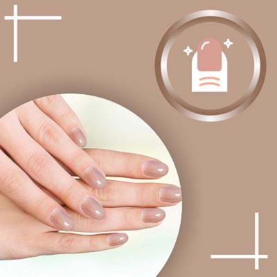 Nails On Board Handmade Press On Gel Nails- Chocolate Nude Medium 50 gm - Nail Care