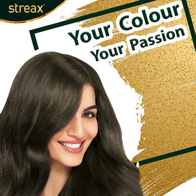 Streax Hair Colour - Light Brown (35gm+25ml) 1's - Crème