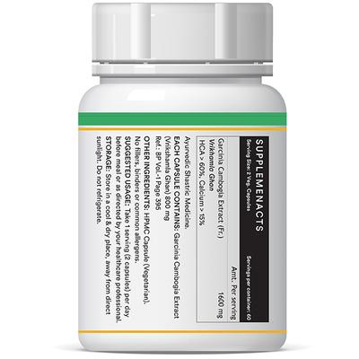 INLIFE Garcinia Cambogia 1600 mg Vegetarian Capsules 120's - Weight Loss