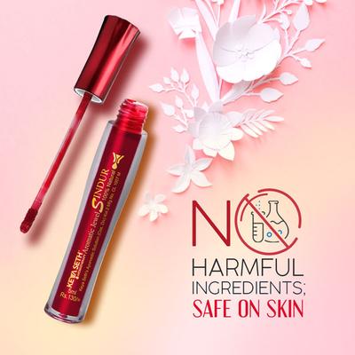 Keya Seth Aromatherapy Aromatic 100% Natural Liquid Sindoor (Maroon) 5 ml - Sindoor