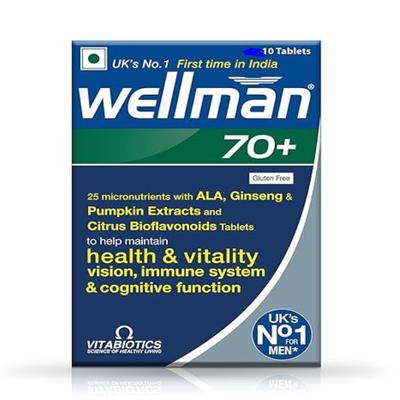 Wellman 70+ Multi-Vitamin Gluten Free Tablet 10's - Multi-Vitamins