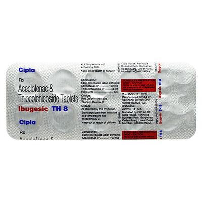 Ibugesic TH 8/100mg Tablet 10'S - Pain relief-Nsa