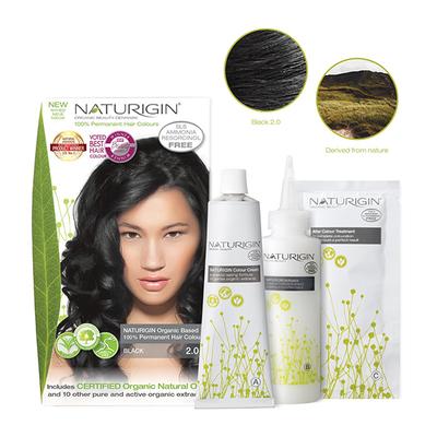 Naturigin Permanent Hair Colour Black 2.0 115 ml - Powder