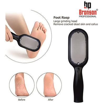 Bronson Professional Metal Foot File Scrubber For Dead Skin Callus Remover Pedicure Tool 1's - Scrubs & Exfoliants