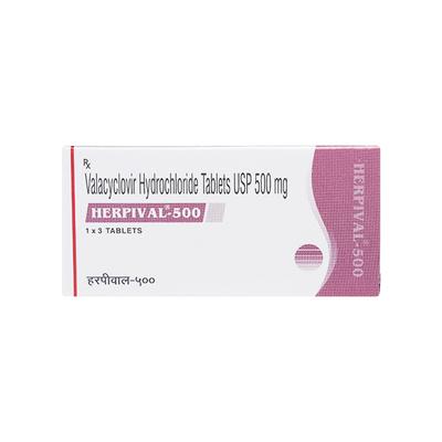 Herpival 500mg Tablet 3'S - Viral infections-Ant