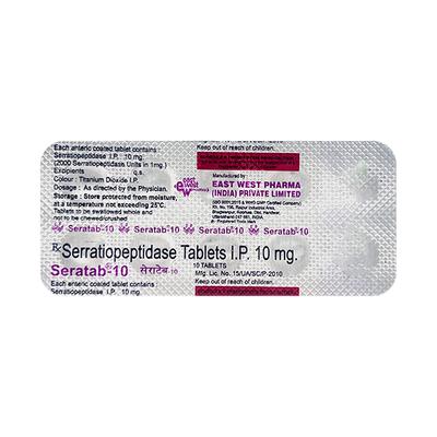 Seratab 10mg Tablet 10'S - Pain relief-Ant