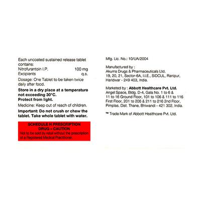 Rezfuran 100mg Tablet 14'S - Bacterial Infections-OAB