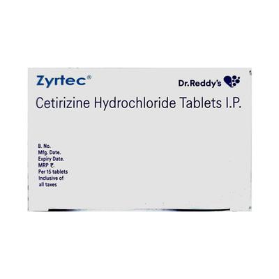 ZYRTEC 10mg Tablet 15's - Allergies-Ant