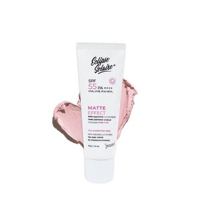 Eclipse Solaire Matte Effect Suncreen SPF 55 PA++++ UVA, UVB, IR & HEVL Cream 40 g - Face Sunscreen