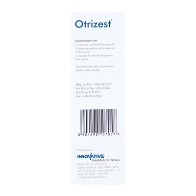 OTRIZEST 0.1% Nasal Spray 10ml - Nasal Congestion-Nas