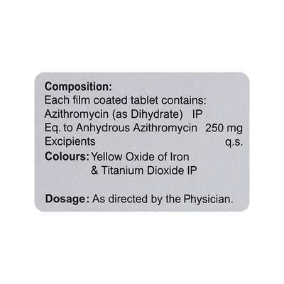 AZIFORD 250 Tablet 10's - Bacterial Infections-Mac