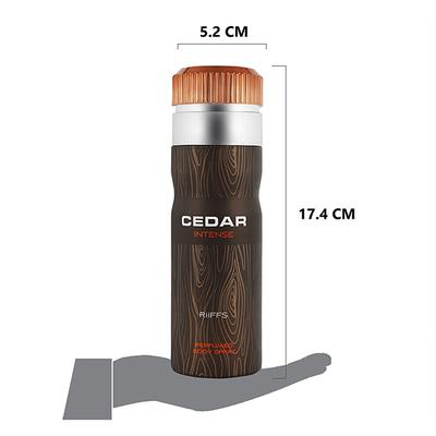 RiiFFS Cedar Intense Deodorant For Women, Perfume Body Spray 200 ml - Women Deodorants/Roll-Ons