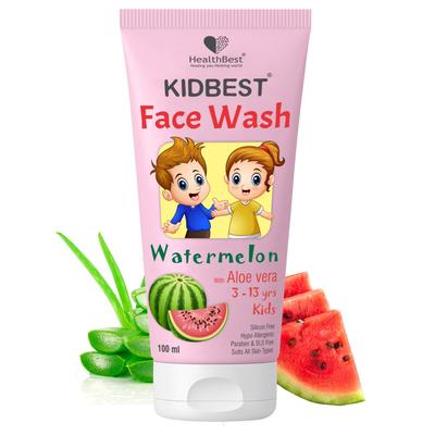 HealthBest Kidbest (3-13 Years) Facewash - Watermelon Flavour 100 ml - Face Washes