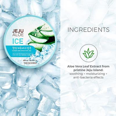 The Face Shop Fresh Jeju Aloe Refreshing Ice Gel 300 Ml - Face Gels