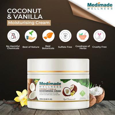 Medimade Coconut & Vanilla Moisturising Cream (Pack of 2) 1's - Face Moisturizers