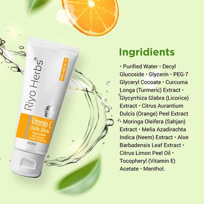 Riyo Herbs Vitamin C Daily Glow Face Wash 100 ml - Face Washes