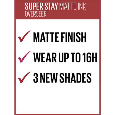 Maybelline Super Stay Matte Ink Brooklyn Blush - Overseer, Liquid Lipstick, Matte Lipstick 5 gm - Lipsticks