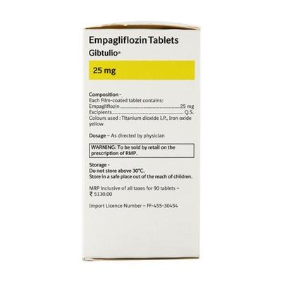 Gibtulio 25mg Tablet 10'S - Diabetes-Ant