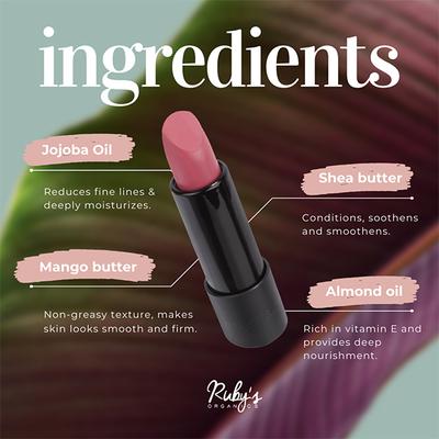Ruby's Organics Lipstick - Mauve 3.7 gm - Lipsticks