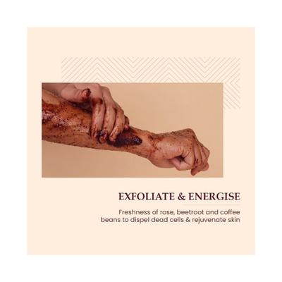 Mother Sparsh Rose & Beetroot Exfoliating Sugar Body Scrub For Dull & Uneven Skin Tone 100 gm - Scrubs & Exfoliants